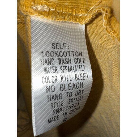 NWT Easel Yellow Ruffle Asymetrical Oversized Dress  Size Small - Picture 8 of 13